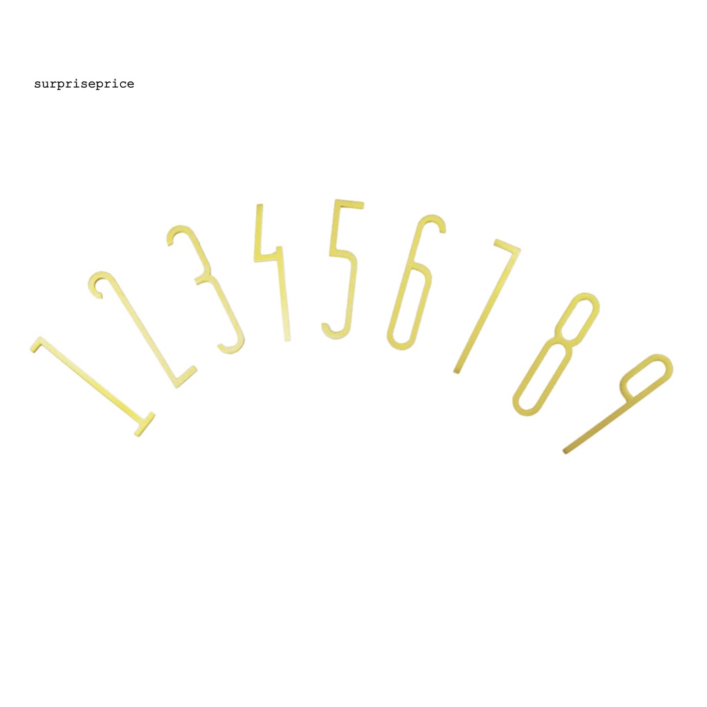 Phụ Kiện Số 7cm Bằng Đồng Thau 1-9 Hiệu Ứng 3D Gắn Tường Trang Trí Nhà Cửa