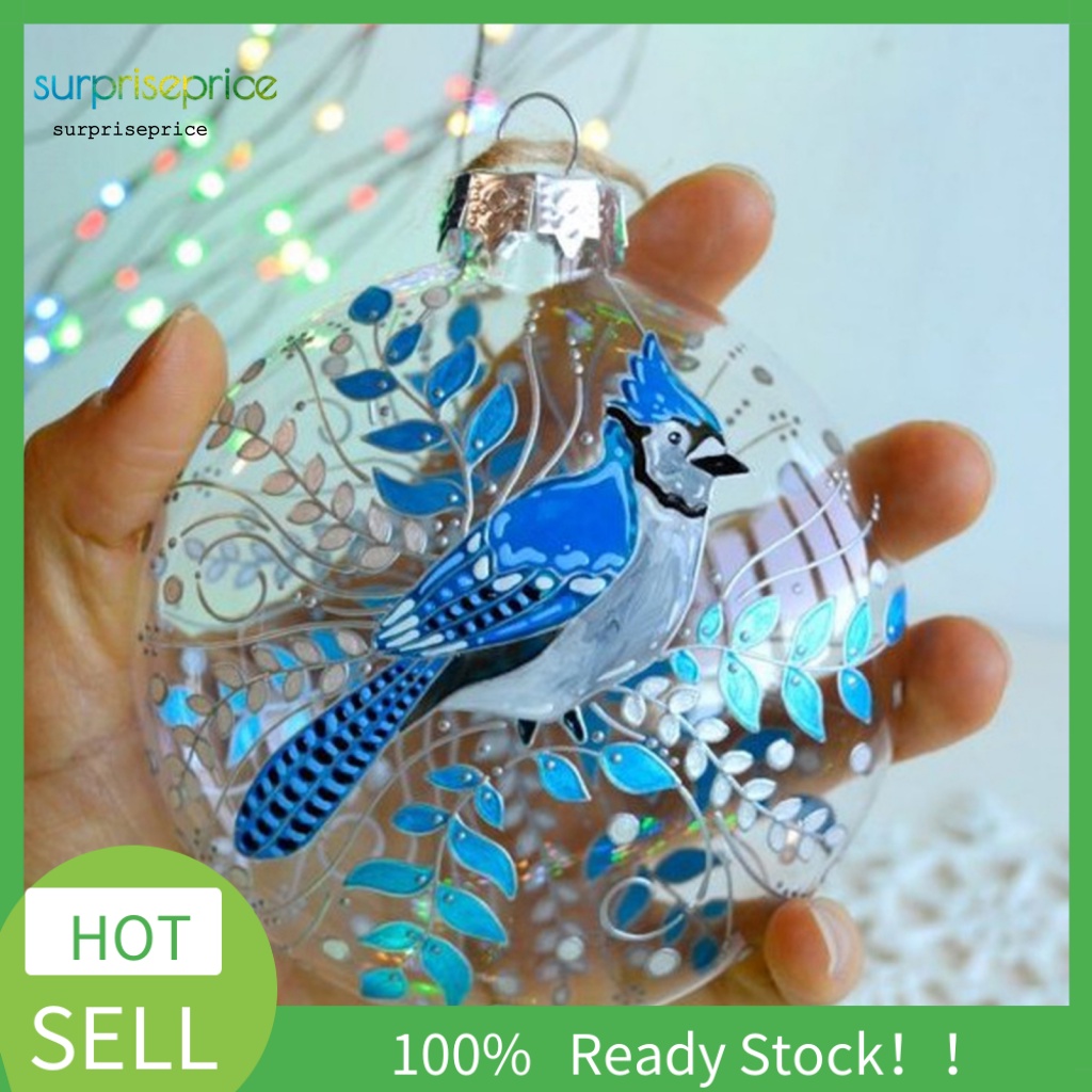 Spa Mặt Dây Chuyền Acrylic Hình Chim Ruồi Thủ Công Viền Mịn Trang Trí Cây Thông Giáng Sinh Cho Bữa Tiệc