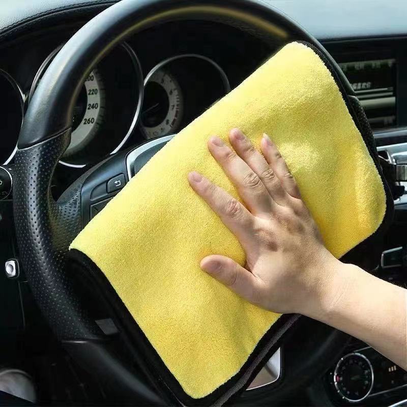 Khăn Lau Xe Hơi Chất Liệu microfiber 3D Thấm Hút Nước Tốt Kích Thước 30X30Cm