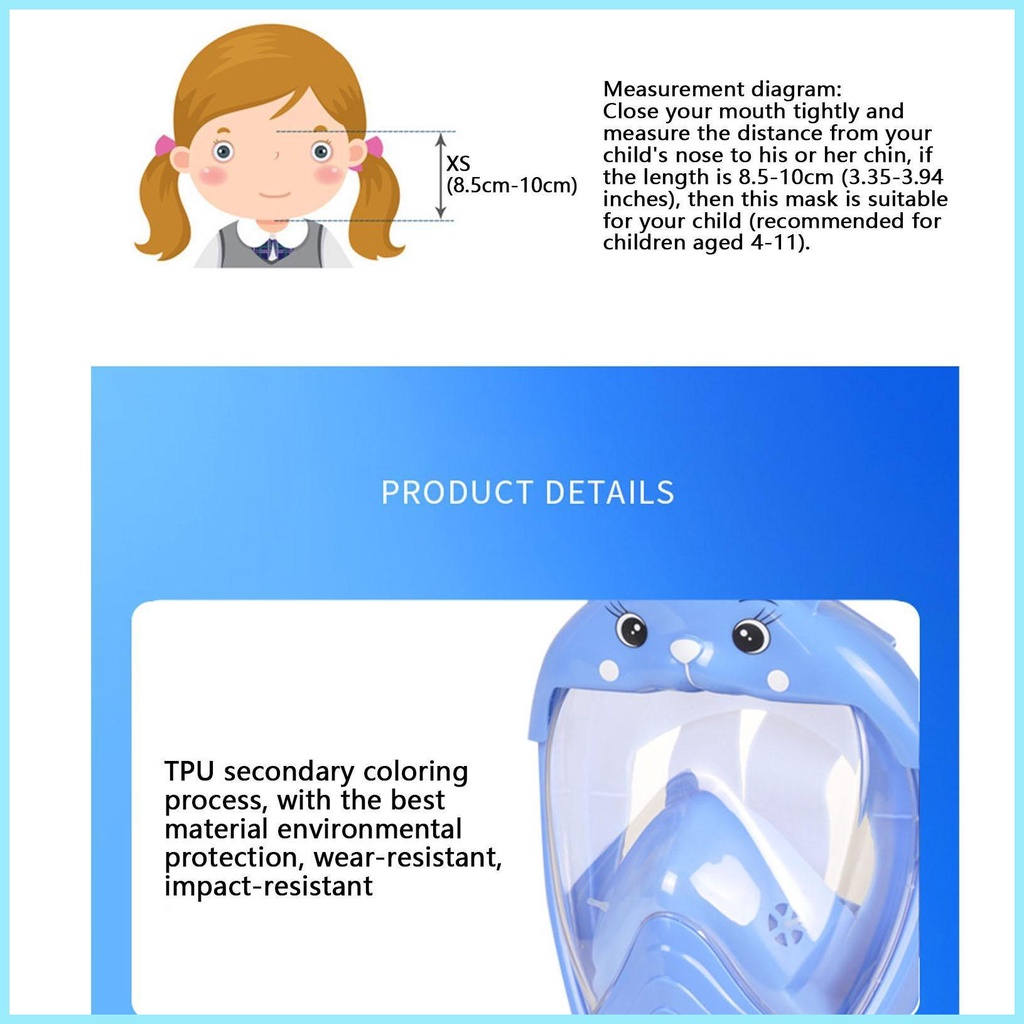 Mặt Nạ Lặn Che Phủ Toàn Diện Chống Sương Mù Dành Cho Trẻ Em Và Người Lớn
