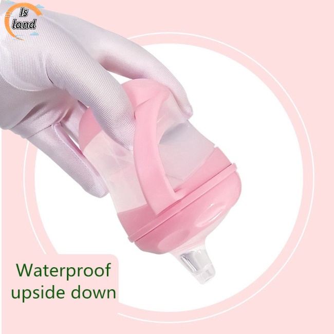 [IS] Cốc Hình Mỏ Vịt Cách Nhiệt Chống Bỏng Chống Rơi Có Tay Cầm Có Nắp Đậy Dành Cho Trẻ Em