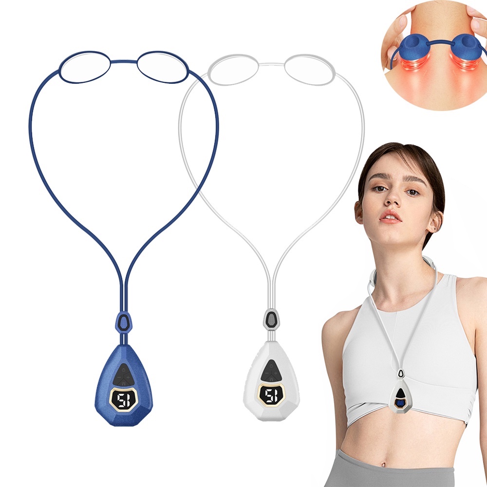 Máy Mát Xa Giảm Đau 15 Mức Độ EMS Gắn Mặt Dây Chuyền Tiện Dụng