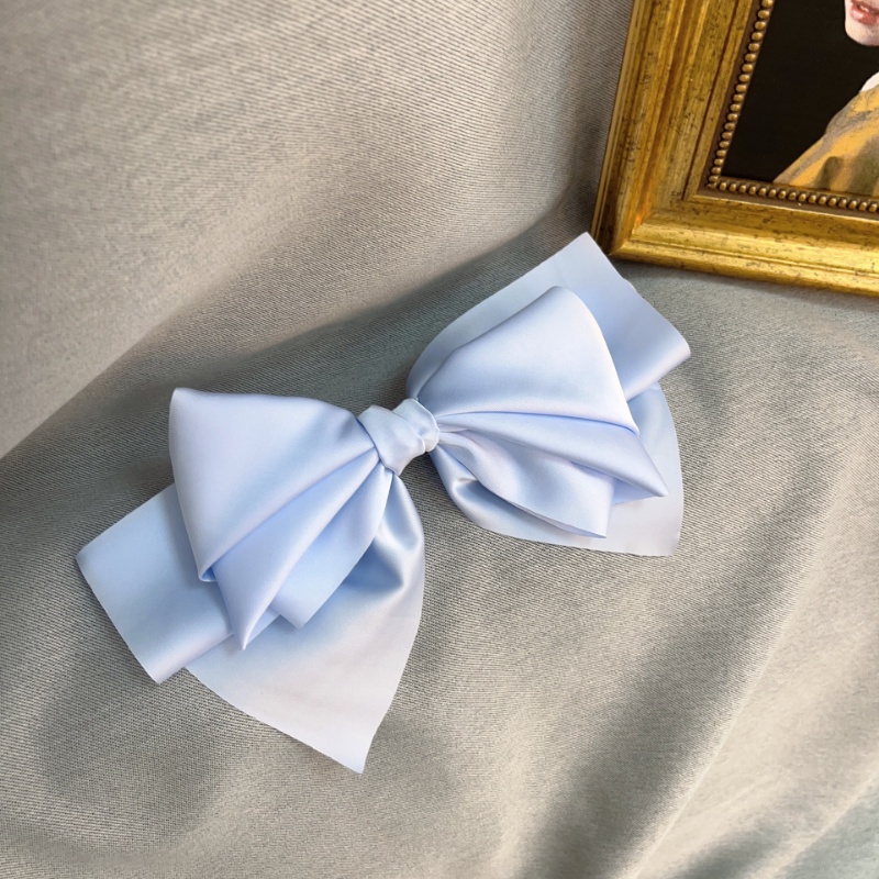 Kẹp Tóc Nơ Satin Nhiều Lớp Sang Trọng Nhập Khẩu Từ Hàn Quốc