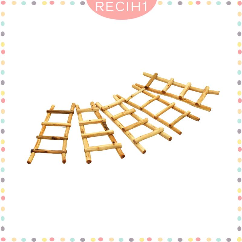 Thang Gỗ Mini Tỉ Lệ 1: 12 Dùng Trang Trí Sân Vườn 1 / 12