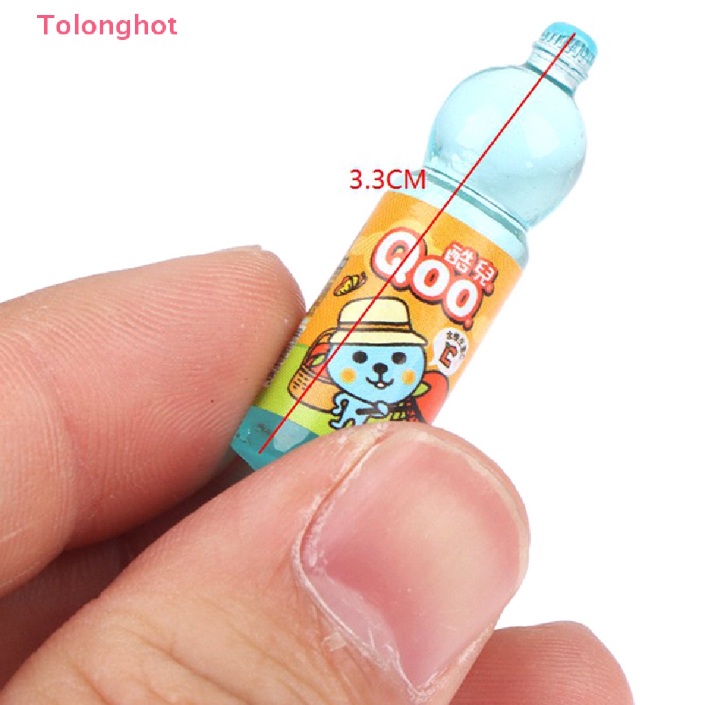 Set 10 Chai Nước Mini Tỉ Lệ 1 / 12 Dùng Để Trang Trí Nhà Búp Bê