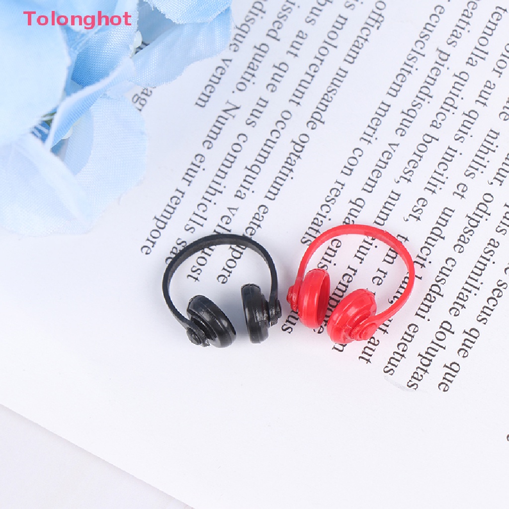 Set 2 Tai Nghe Không Dây Bằng Nhựa 1: 12 Trang Trí Nhà Búp Bê