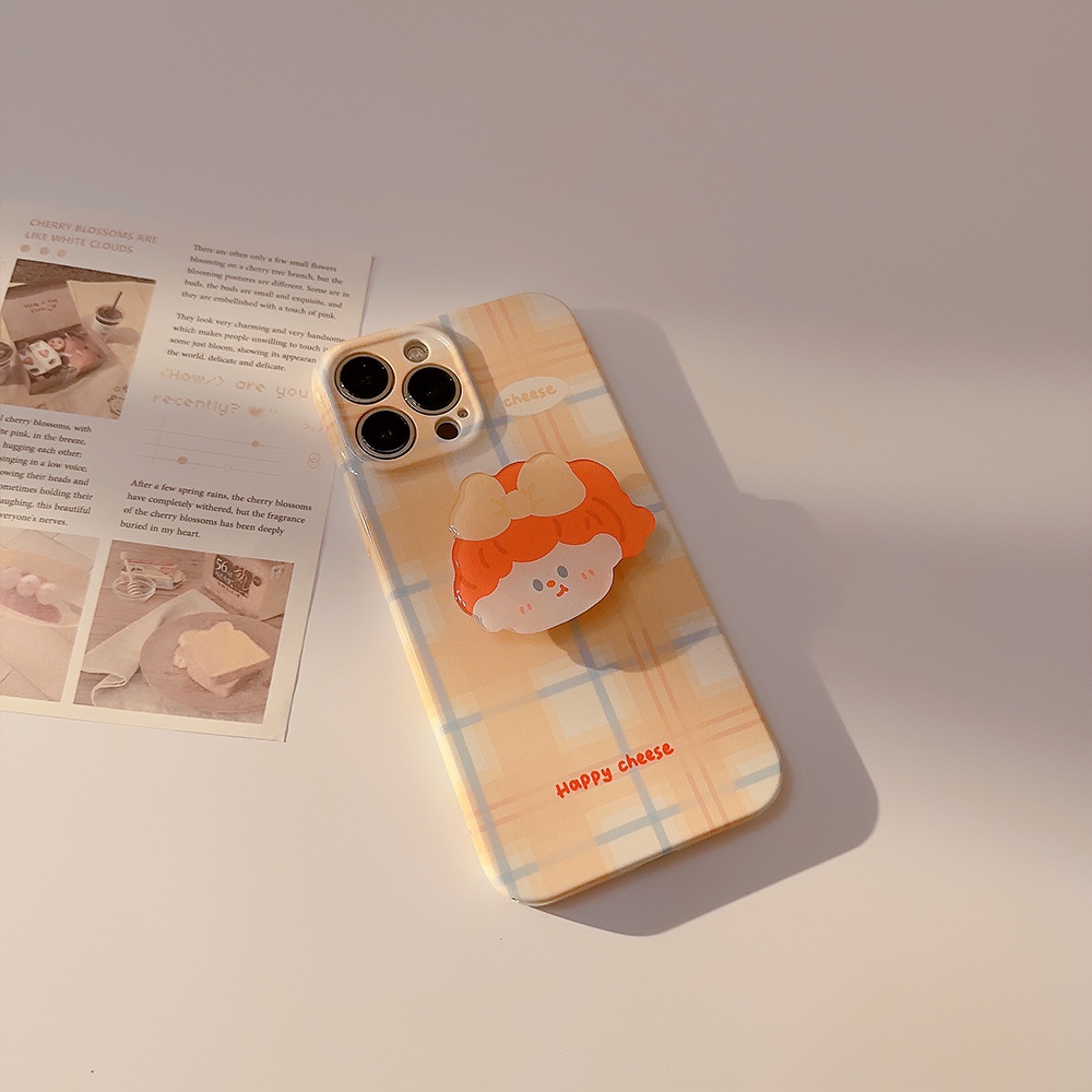 Ốp Điện Thoại Cứng Họa Tiết Hoạt Hình Cô Gái Dễ Thương Cho Iphone SE2020 7 / 8 Plus 14 X XR XM 11 12 13 PRO MAX AT0216