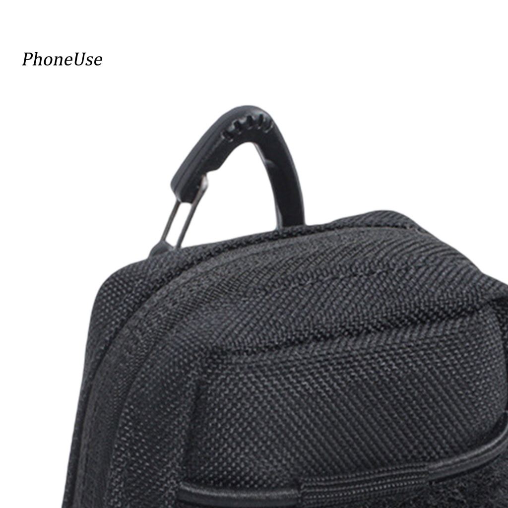 Túi Đeo Hông Bằng Da PU Đa Năng Có Khóa Kéo Tiện Dụng Cho Leo Núi / Du Lịch