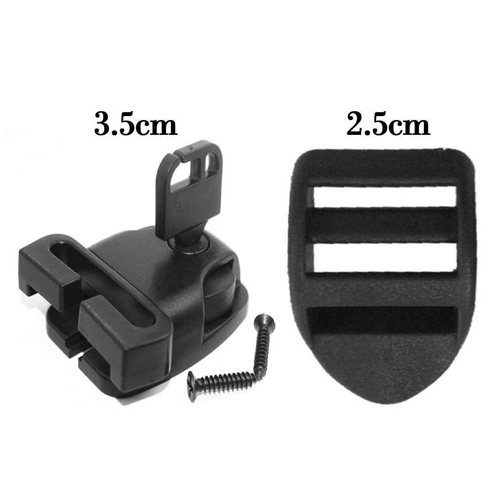 Set 5 Khóa Vòng Tay Paracord Bằng Nhựa Màu Đen Tháo Gỡ Nhanh Chất Lượng Cao