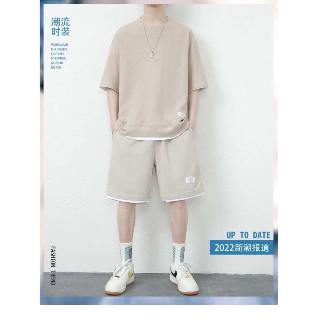 Bộ Quần Áo Mặc Nhà Thể Thao Nam Mùa Hè Phong Cách Cao Cấp -B02