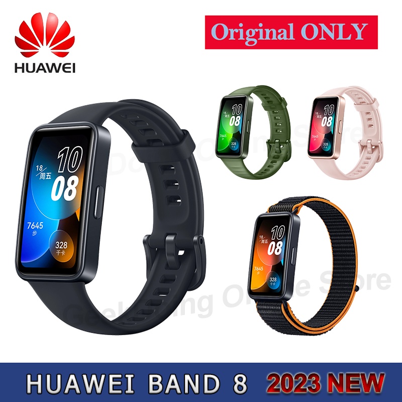 Vòng Đeo Tay Thông Minh HUAWEI Band 8 Màn Hình Oled 2 Tuần Pin 5ATM Chống Thấm Nước