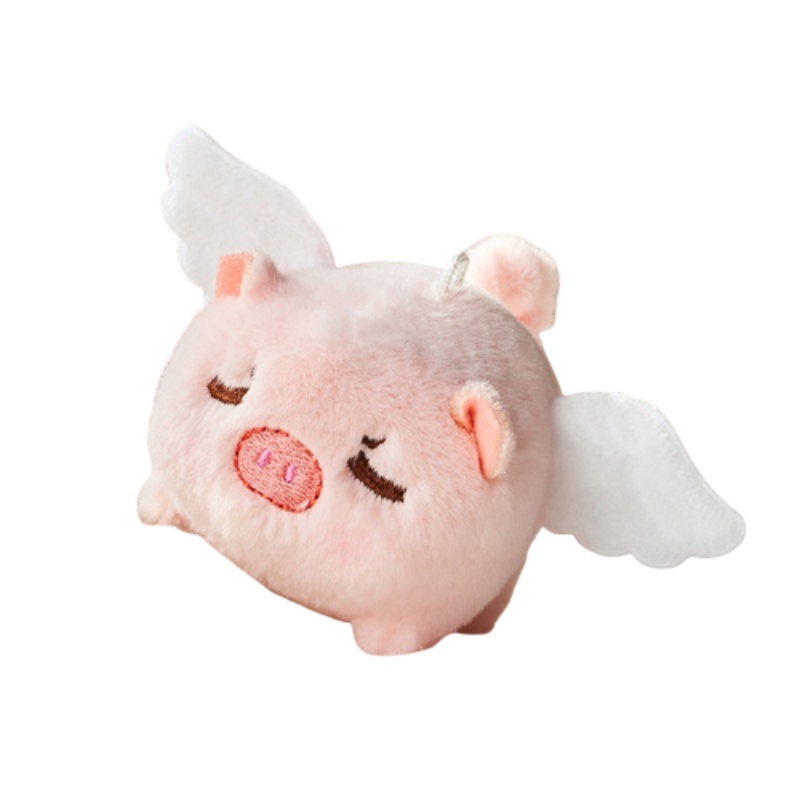 Móc Khóa Heo Nhồi Bông 10cm Dễ Thương