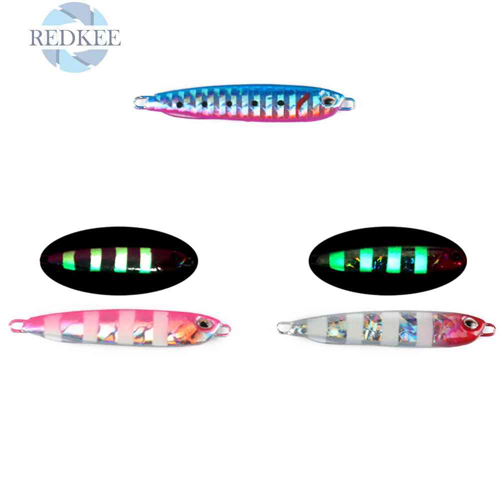 Mồi Câu Cá Giả Bằng Kim Loại Phát Sáng Sống Động