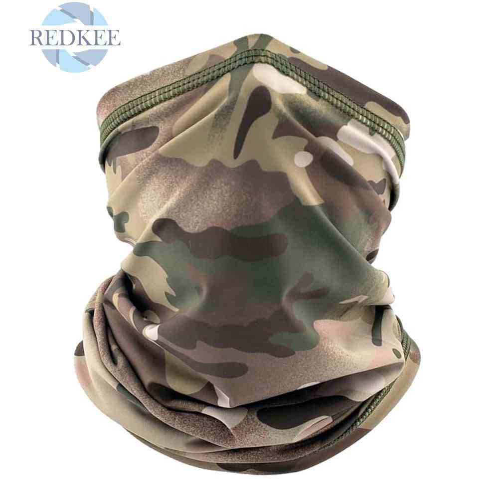 Khẩu Trang Che Phủ Cổ Họa Tiết Rằn Ri Dùng Khi Đạp Xe Ngoài Trời