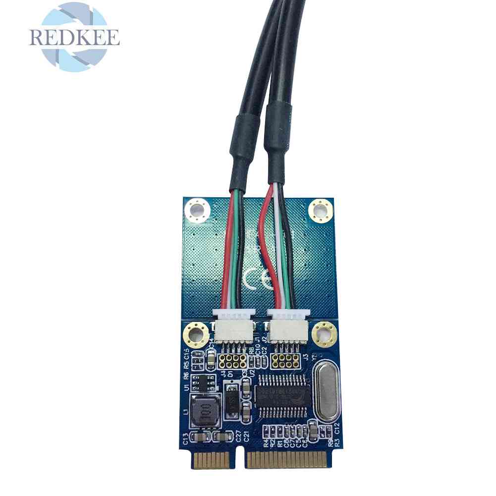 Card Chuyển Đổi PCI-E Sang USB Kép 5 Pin 2 Cổng USB 2.0 Thẻ