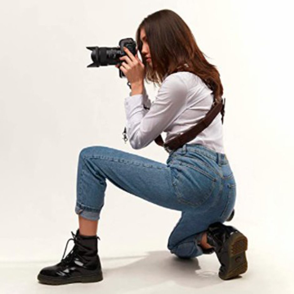 Phụ kiện dây đeo camera cho dây da hai camera hai camera