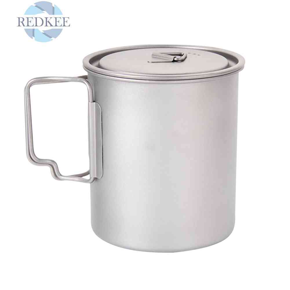 Cốc Uống Nước 750ml Bằng Titan Tiện Lợi Cho Du Lịch