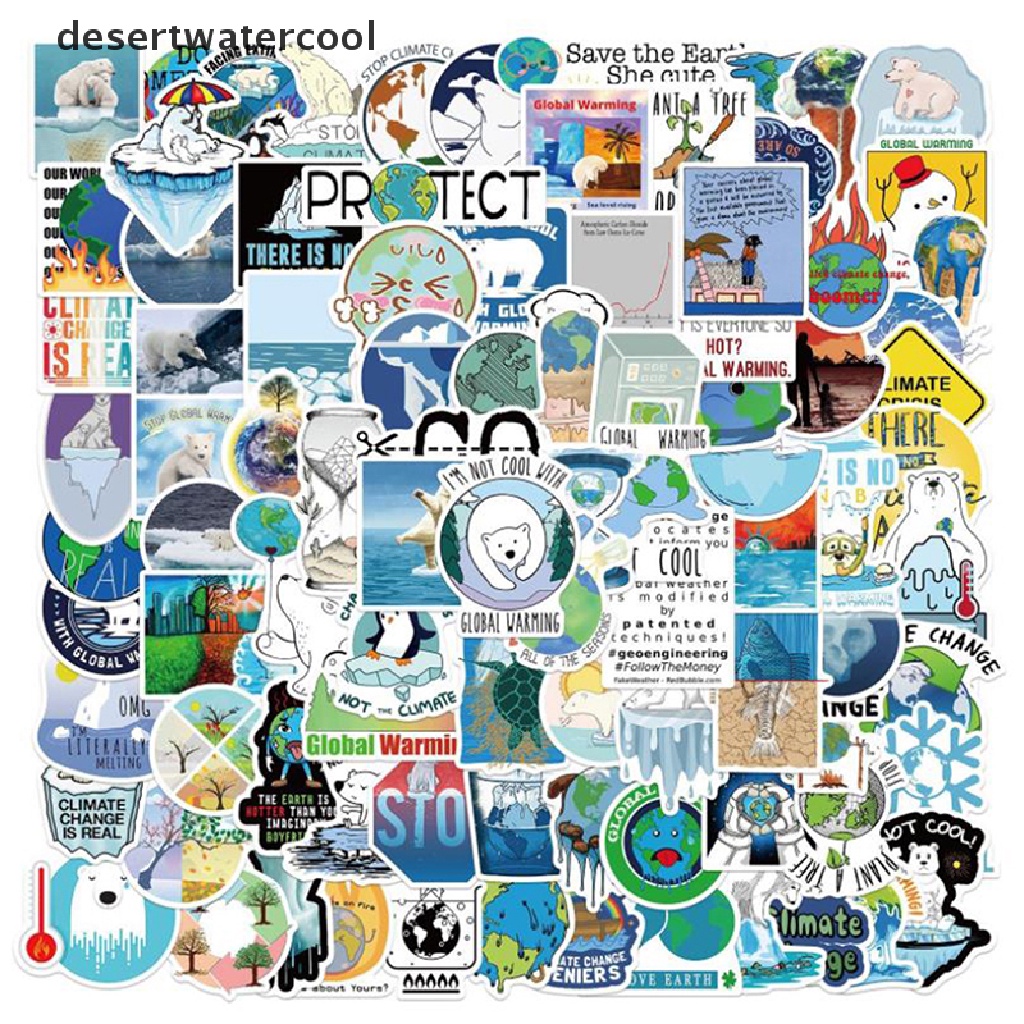 Set 50 Sticker Họa Tiết Graffiti Dán Trang Trí Đàn Guitar