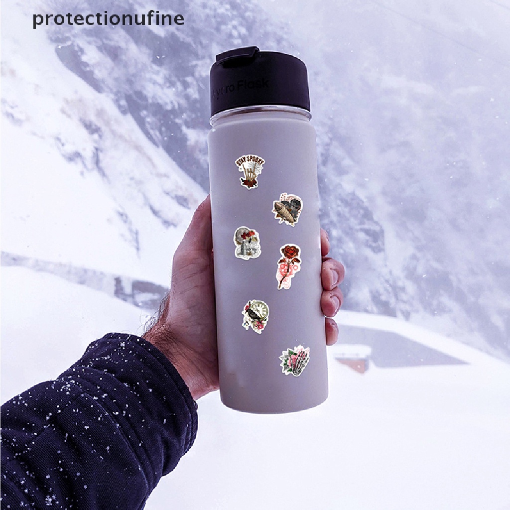 Set 50 Miếng Dán PVC In Họa Tiết Graffiti Trang Trí Vali / Laptop / Điện Thoại / Sổ Tay Phong Cách Gothic DIY