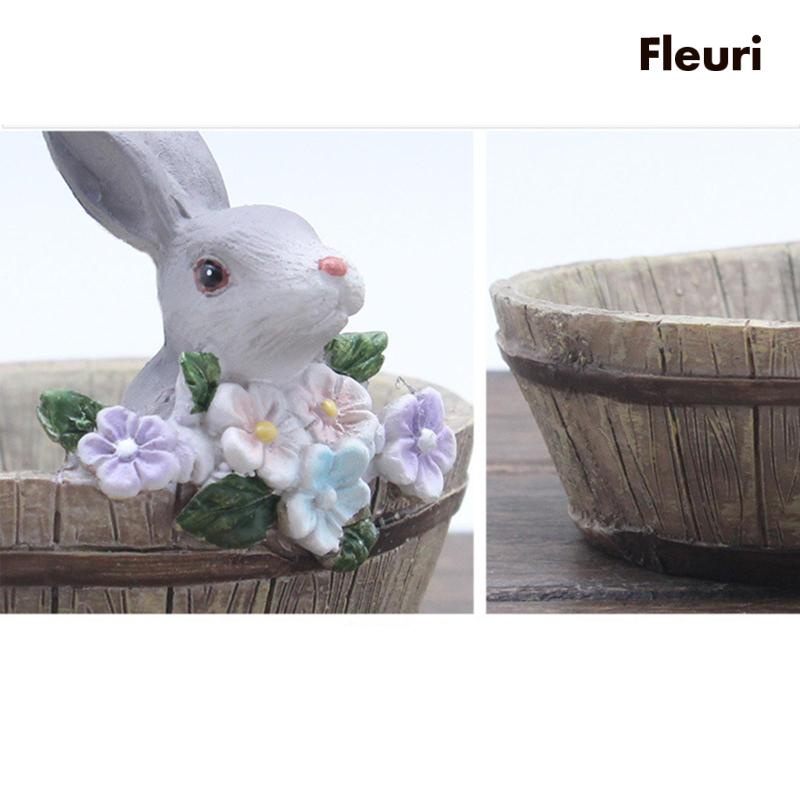 Bình Hoa Để Bàn Hình Thỏ Sáng Tạo Trang Trí Khách Sạn / Phòng Ngủ