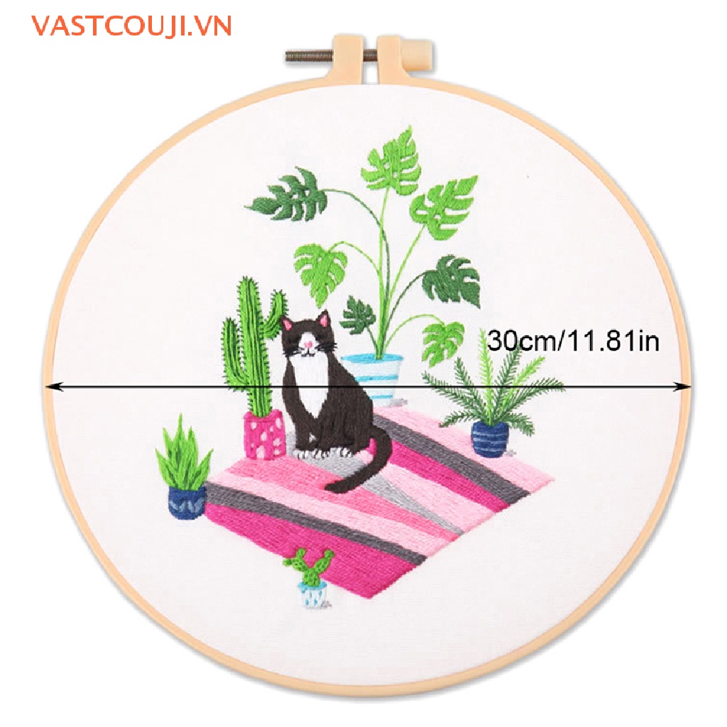 1 Bộ Dụng Cụ Thêu Tranh Chữ Thập DIY Tại Nhà