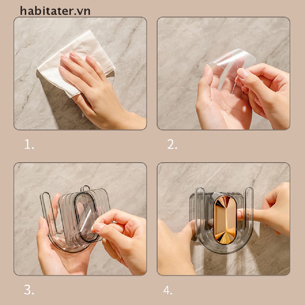 Giá Treo Dép Gắn Tường Không Cần Đục Lỗ Thoát Nước Tiện Dụng Cho Nhà Tắm