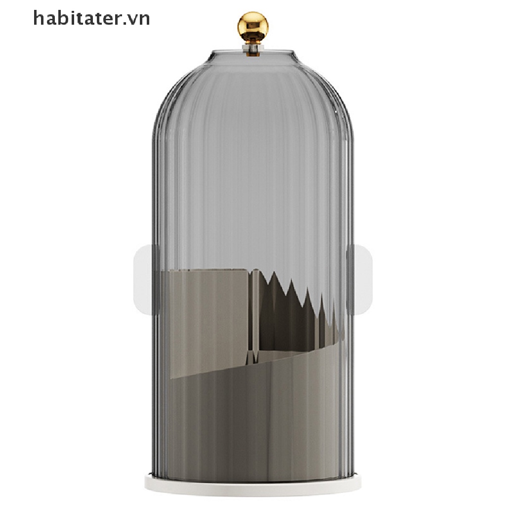 Dụng Cụ Bào Tarot Xoay 360 Độ° Giá Đỡ Cọ Trang Điểm Có Nắp Đậy Tiện Dụng