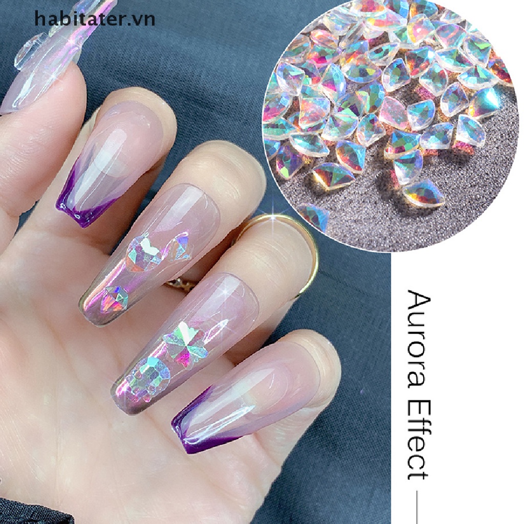 Tater Hộp 6 Kích Cỡ AB / Đính Kim Cương Giả Pha Lê Nhiều Màu Sắc