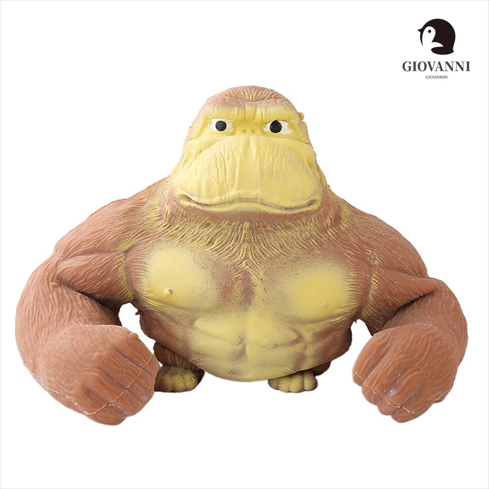 GIOVANNI Elastic Monkey Toy Big Giant Adult Animals Toys Stress Relief Spongy Toys Squeeze Orangutan