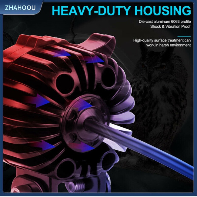 ☃Nhà Cửa☃ Set 2 Đèn Pha Led Chiếu Sương Mù Hai Màu Sắc Hình Chim Cú Dành Cho Xe Mô Tô