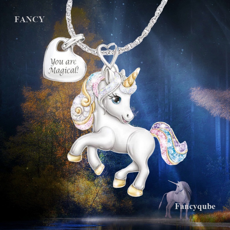 Vòng cổ Mạ Vàng Mặt Hình Kỳ Lân Đính Đá Zircon Thời Trang