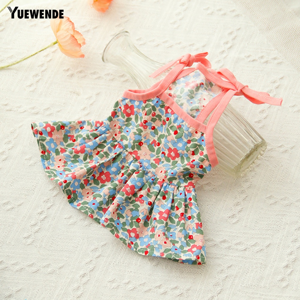 Đầm In Hoa Siêu Nhẹ Thoáng Khí Thời Trang Mùa Hè Xinh Xắn Cho Thú Cưng