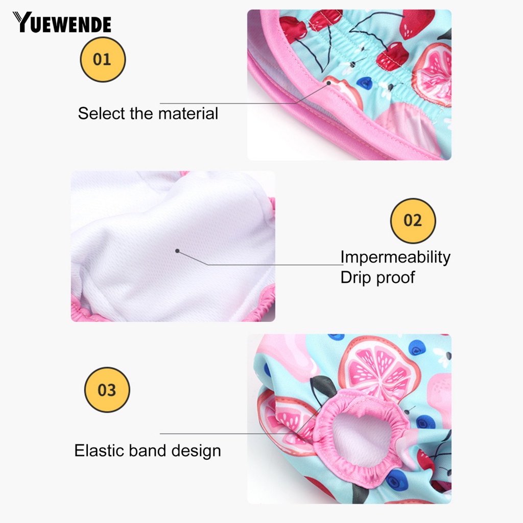 Quần Lót Thấm Hút Tốt In Họa Tiết Trái Cây Dễ Thương Tùy Chỉnh Tiện Dụng Cho Thú Cưng