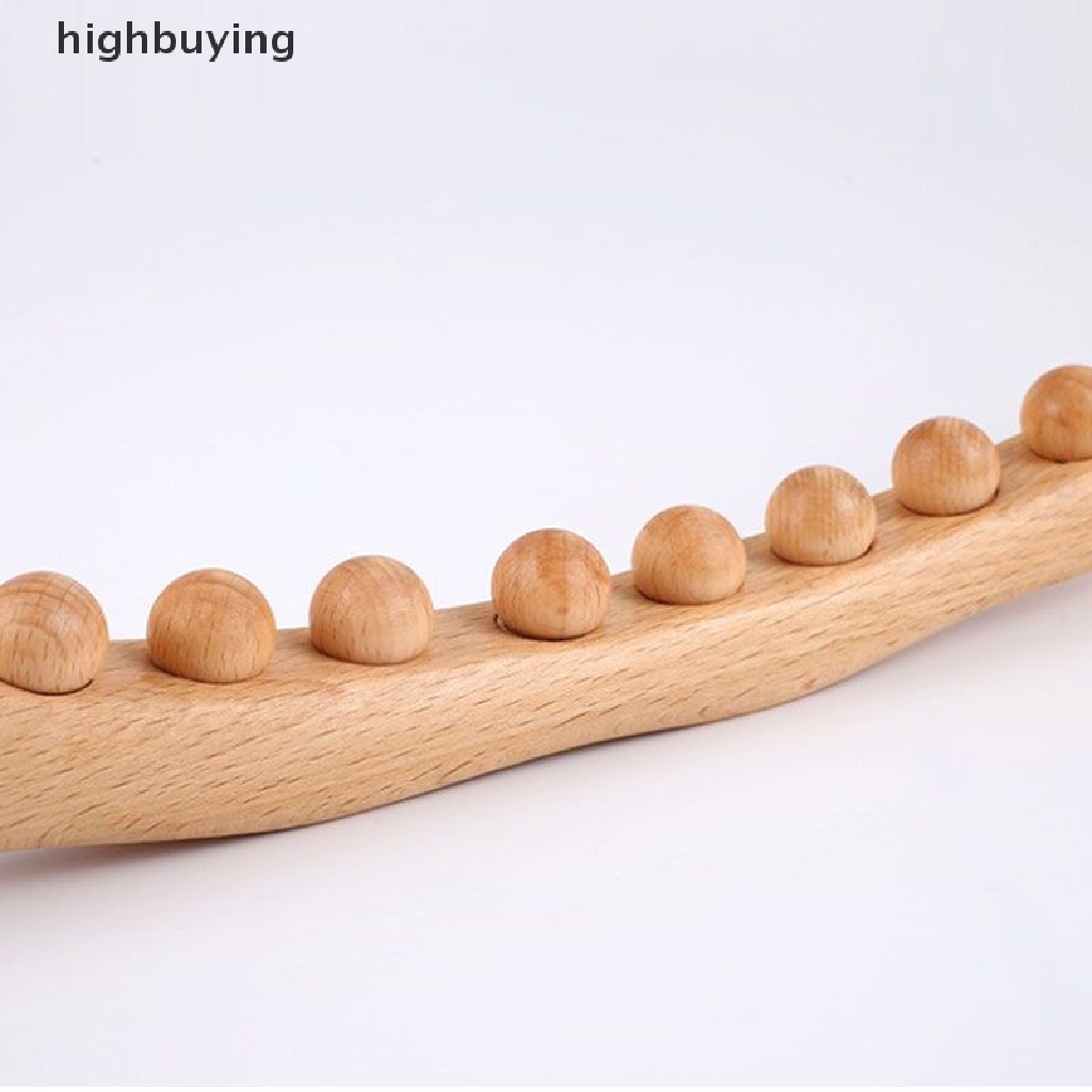 Gậy Mát Xa Lưng 8 Hạt Gỗ Carbon Chuyên Dụng