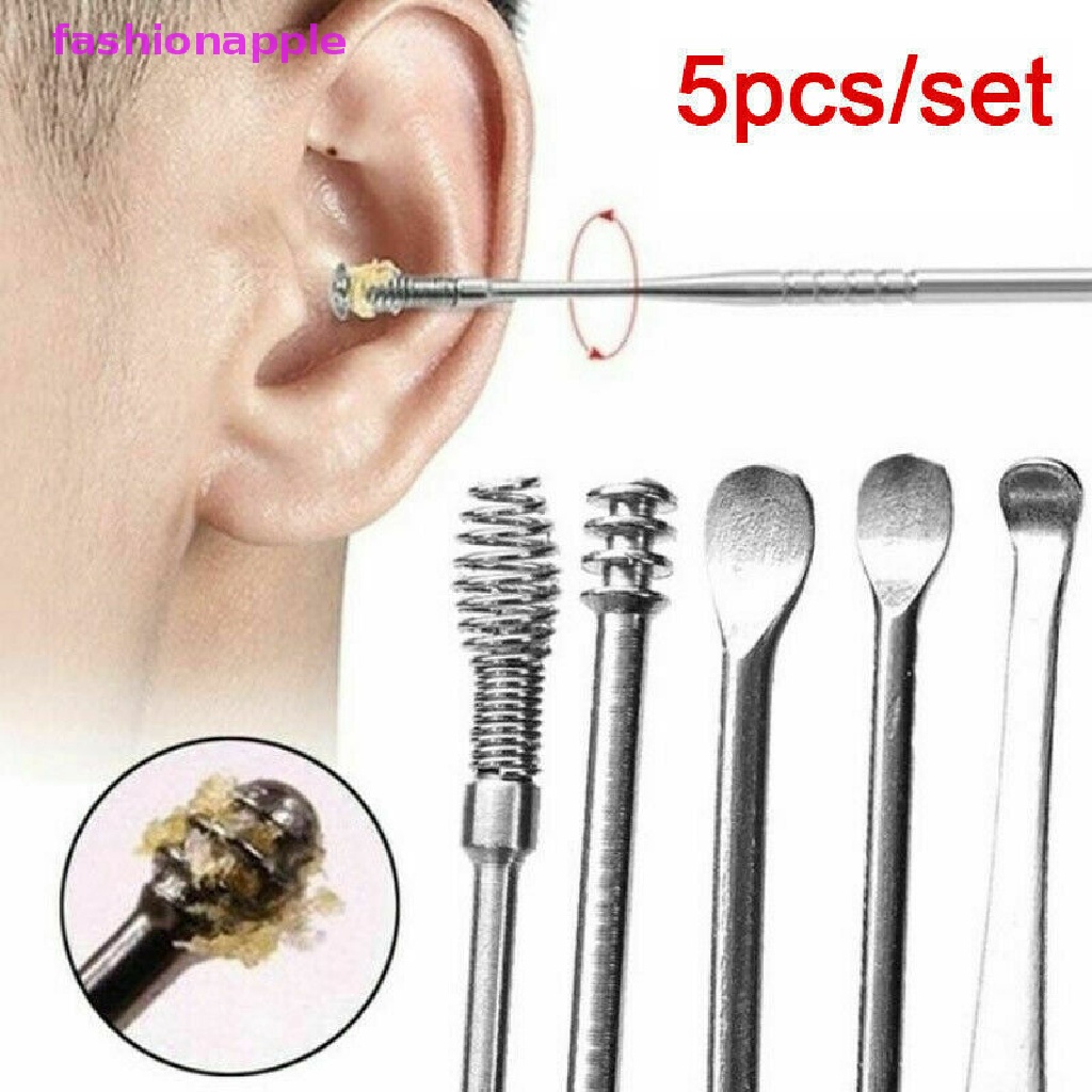 Bộ 5 Dụng Cụ Lấy Ráy Tai Bằng Thép Không Gỉ