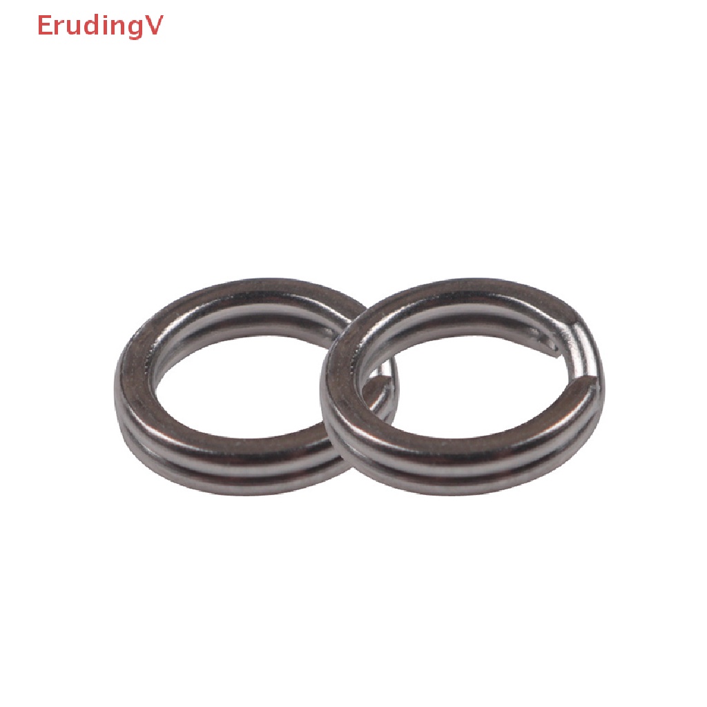 Set 100 Vòng Thép Không Gỉ Cứng 2.5-8MM Gắn Mồi Câu Cá Chuyên Dụng