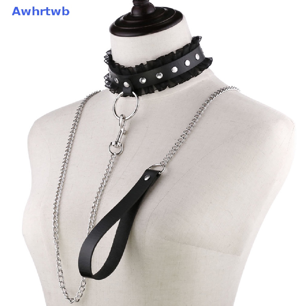 Vòng Cổ Choker Dây Xích Bằng Da Phong Cách Punk Gothic Harajuku Quyến Rũ Cho Nam Nữ Mới
