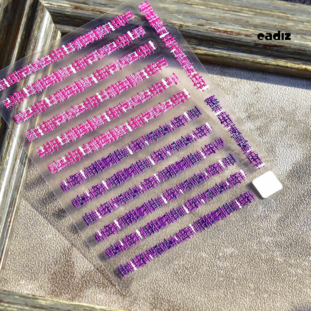 Miếng Dán Trang Trí Móng Tay 5D Tự Dính Không Phai Màu DIY