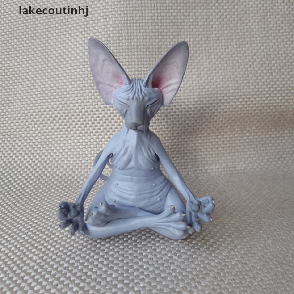 Mô Hình Mèo Hồcou Sphynx Thu Nhỏ Thủ Công Thu Nhỏ Trang Trí Nội Thất