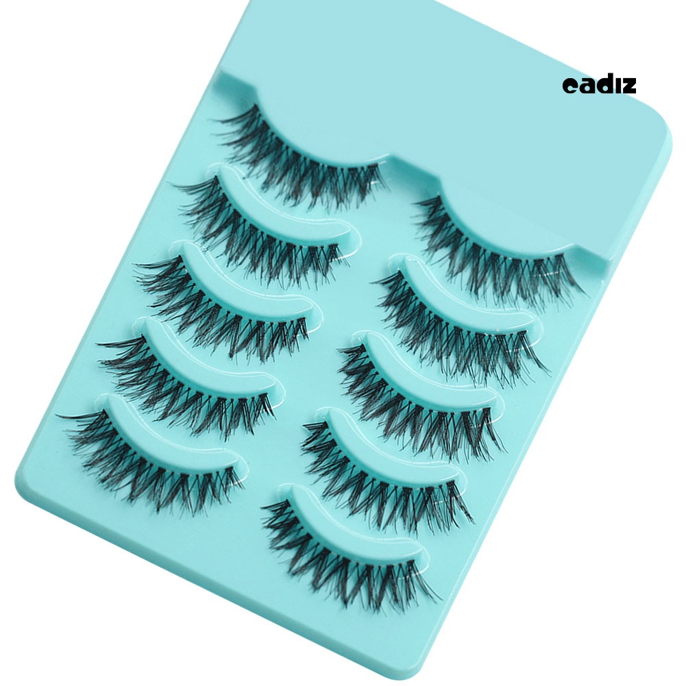 Bộ 5 Cặp Lông Mi Giả Dài Và Dày Handmade