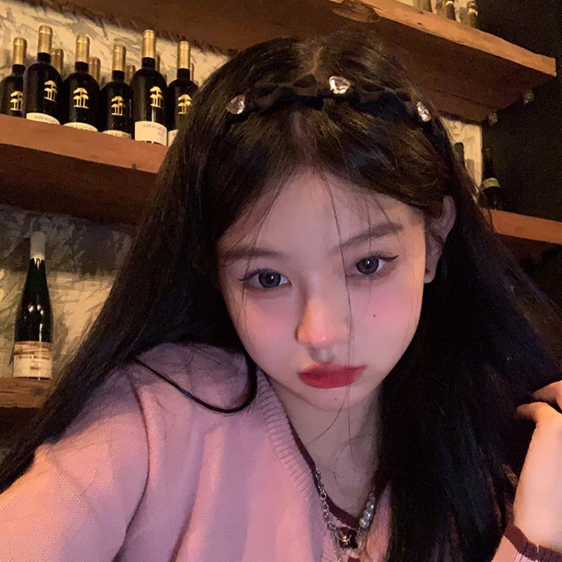 Băng Đô Cài Tóc Hình Nơ Trái Tim Phong Cách Pháp Thời Trang Cho Nữ