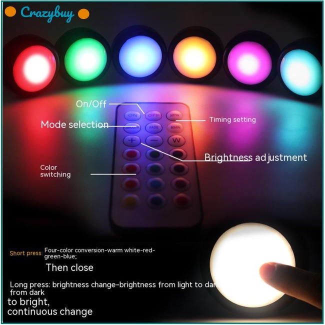 Cr Đèn Led 13 Màu Kèm Điều Khiển Từ Xa Tiện Dụng Chất Lượng Cao