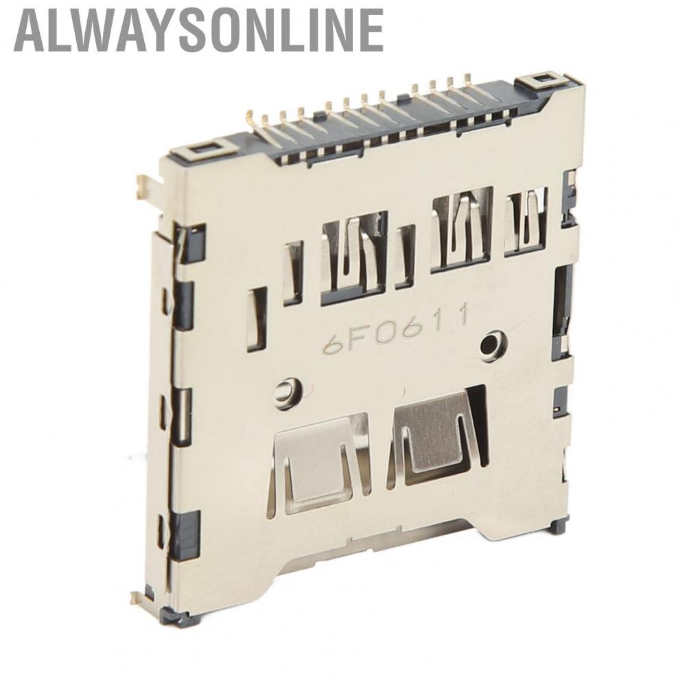 Alwaysonline Camera Memory Card Slot  Perfect Fit Stable Performance Reader Repair Part Accurate for Maintain