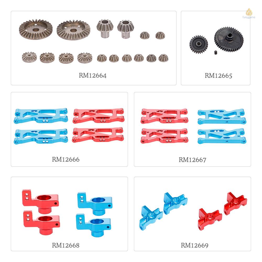 Phụ Kiện Cho WLtoys XKS XKS 144001 Bộ Bánh Răng Kim Loại Chính 2 * Bộ Bánh Răng Cho Xe Hơi Điều Khiển Từ Xa 1 / 14