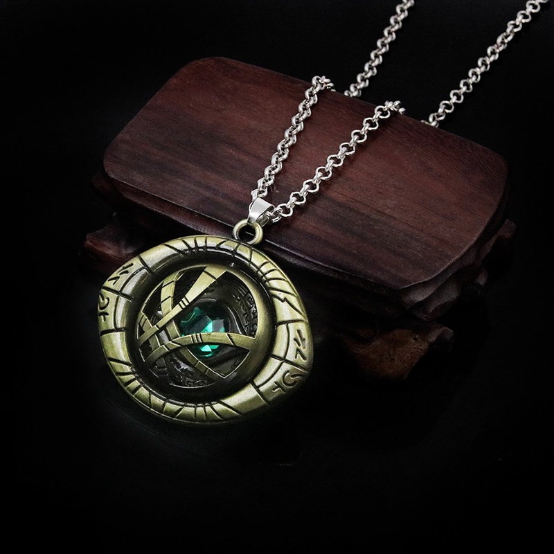 Vòng cổ Da Mặt Hình Nhân Vật Phim Doctor Strange Của Agamotto Cổ Điển Cho Nam