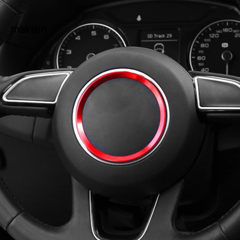 Miếng Dán Hình Tròn Trang Trí Vô Lăng Xe Hơi Audi A3 A4L A5 A6L Q3 Q5