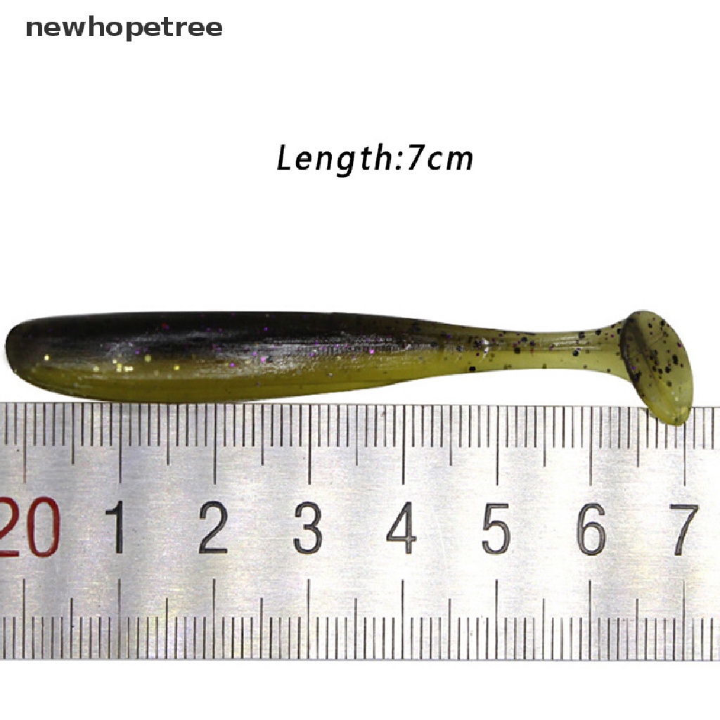 Bộ 10 Mồi Câu Cá Giả Mềm 7cm / 2g T