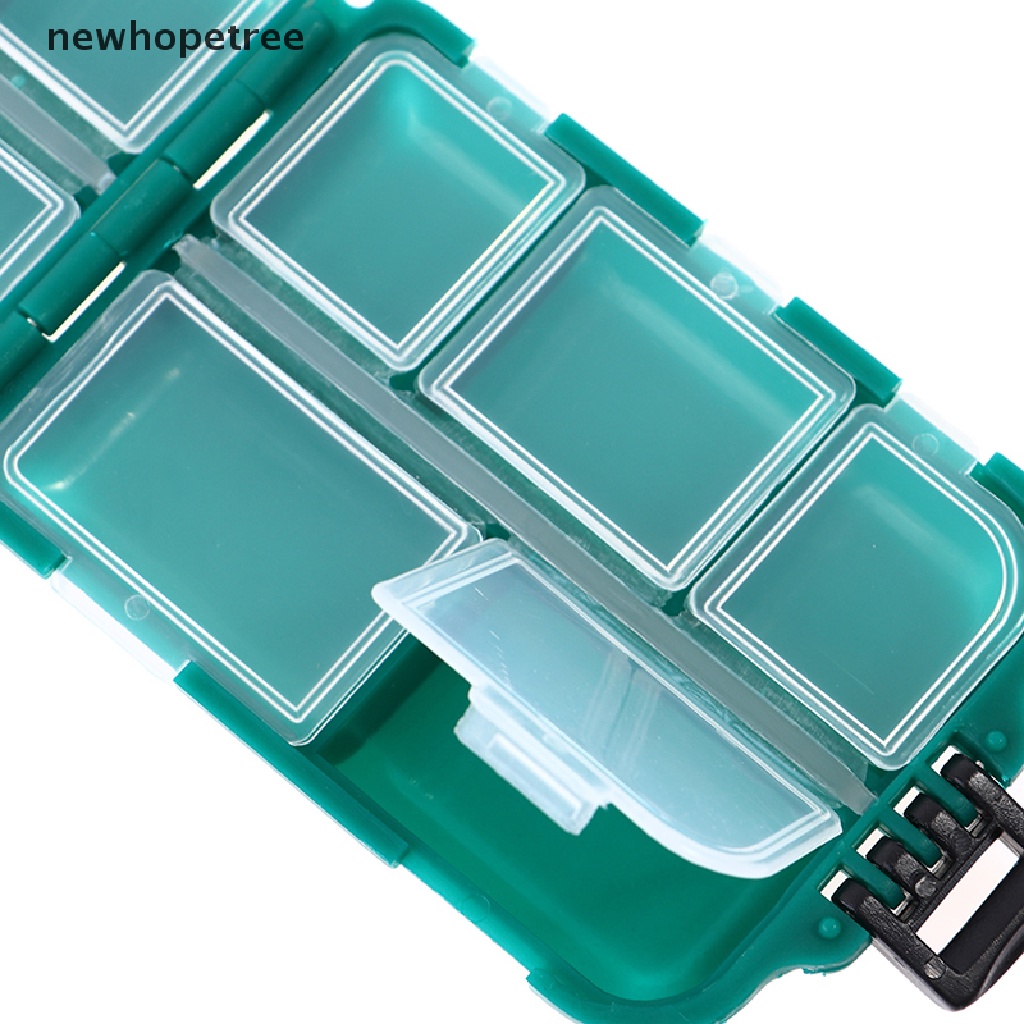 Hộp Đựng Mồi Câu Cá Mini 10 Ngăn Tiện Dụng