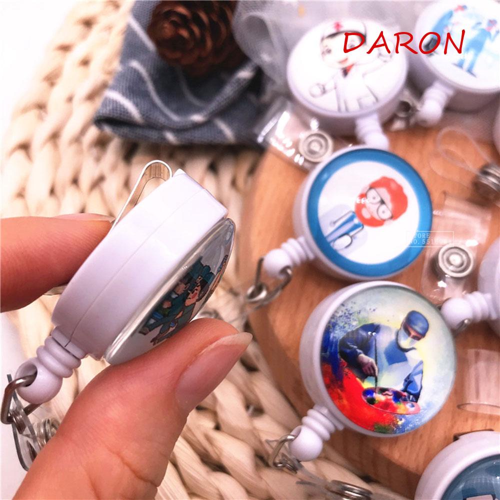 1 Hộp Đựng Thẻ Họa Tiết Hoạt Hình Dễ Thương Có Thể Thu Gọn Tiện Dụng Cho Bác Sĩ / Y Tá Ốp