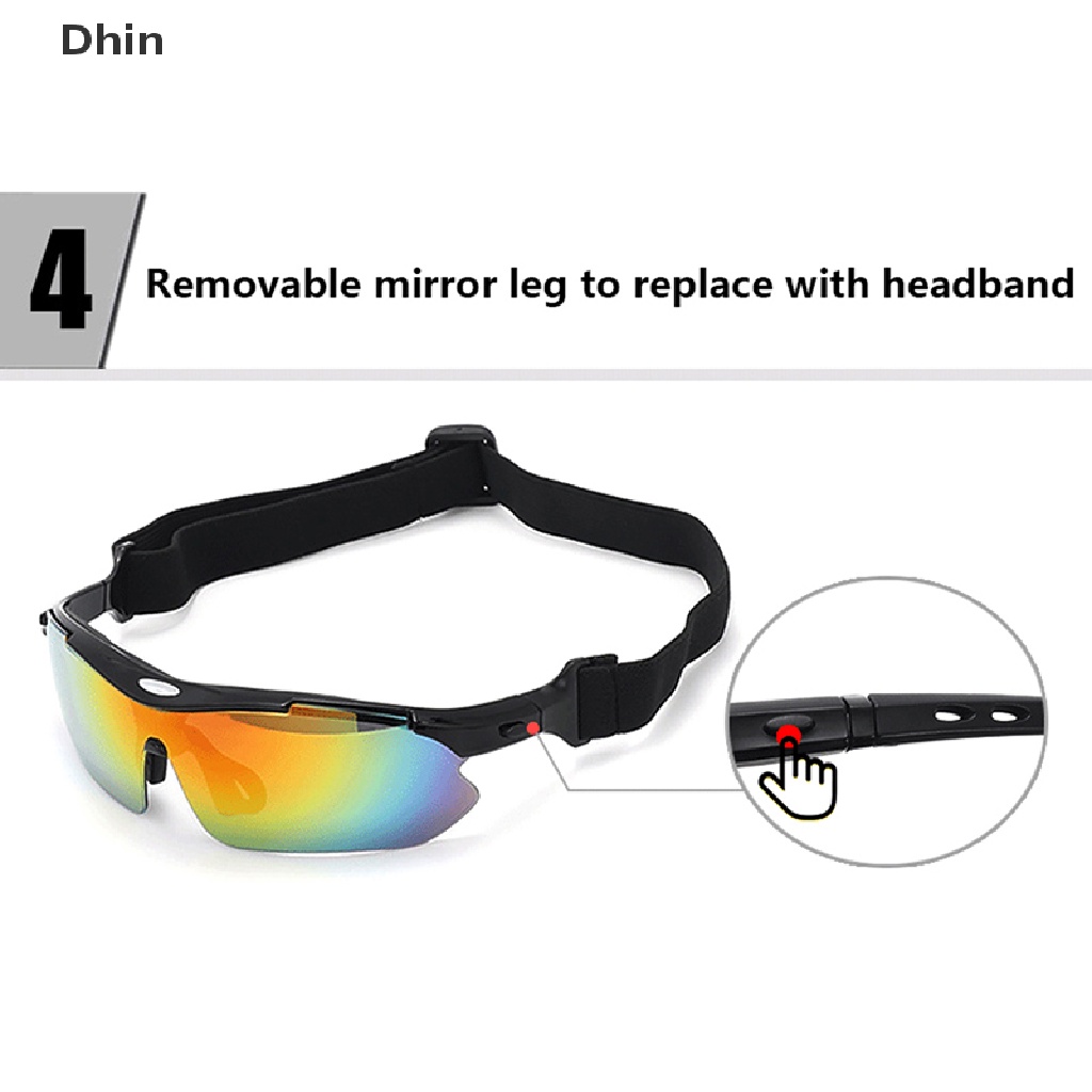 Kính Mát Phân Cực Kèm 5 Tròng Bảo Vệ Mắt Khi Chạy Xe